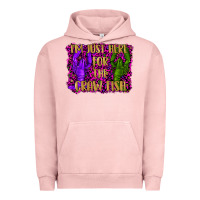 Pigment Salmon mardi gras i'm just here for the craw fish with lobster Urban Hoodie - RanaPortraitStore