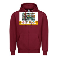 Burgundy This mama  loves her herd goats Zipper Hoodie - Jasminsmagicworld