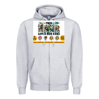 Heather Grey This mama  loves her herd goats Zipper Hoodie - Jasminsmagicworld