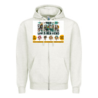 Oatmeal Heather This mama  loves her herd goats Zipper Hoodie - Jasminsmagicworld