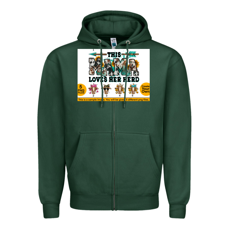 This Mama  Loves Her Herd Goats Zipper Hoodie by Jasminsmagicworld | Teevron