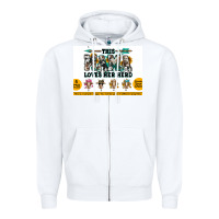 White This mama  loves her herd goats Zipper Hoodie - Jasminsmagicworld