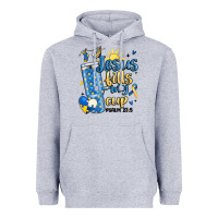 Heather Grey down syndrome jesus fills my cup Heavyweight Hoodie - MaliasSmallBusiness