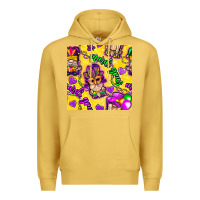 Antique Gold Mardi gras gnomies seamless pattern Premium Hoodie - BundleAndBundleShop