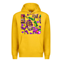 Lemon Mardi gras gnomies seamless pattern Premium Hoodie - BundleAndBundleShop