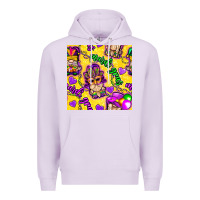 Lilac Mardi gras gnomies seamless pattern Premium Hoodie - BundleAndBundleShop