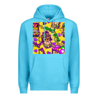 Ocean Blue Mardi gras gnomies seamless pattern Premium Hoodie - BundleAndBundleShop