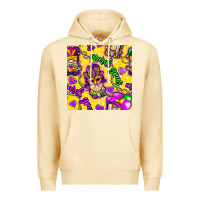 Pina Colada Mardi gras gnomies seamless pattern Premium Hoodie - BundleAndBundleShop