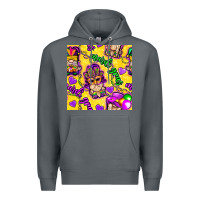 Rock Mardi gras gnomies seamless pattern Premium Hoodie - BundleAndBundleShop