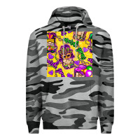 Slate Camo Mardi gras gnomies seamless pattern Premium Hoodie - BundleAndBundleShop