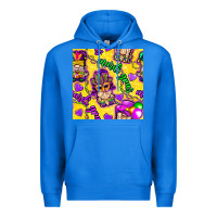 True Royal Mardi gras gnomies seamless pattern Premium Hoodie - BundleAndBundleShop