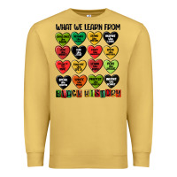 Antique Gold what we learn from black history Premium Sweatshirt - MaliasSmallBusiness