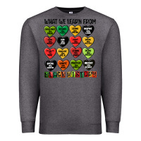 Charcoal Heather what we learn from black history Premium Sweatshirt - MaliasSmallBusiness