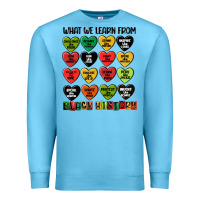 Ocean Blue what we learn from black history Premium Sweatshirt - MaliasSmallBusiness