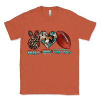 Copper peace love football Classic Tee - CowhideDigitalArt