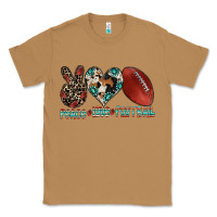 Toasted Coconut peace love football Classic Tee - CowhideDigitalArt