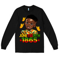 Black juneteenth 1865 black boy Long Sleeve Tee - HRA Design Shop