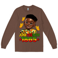 Chestnut juneteenth 1865 black boy Long Sleeve Tee - HRA Design Shop