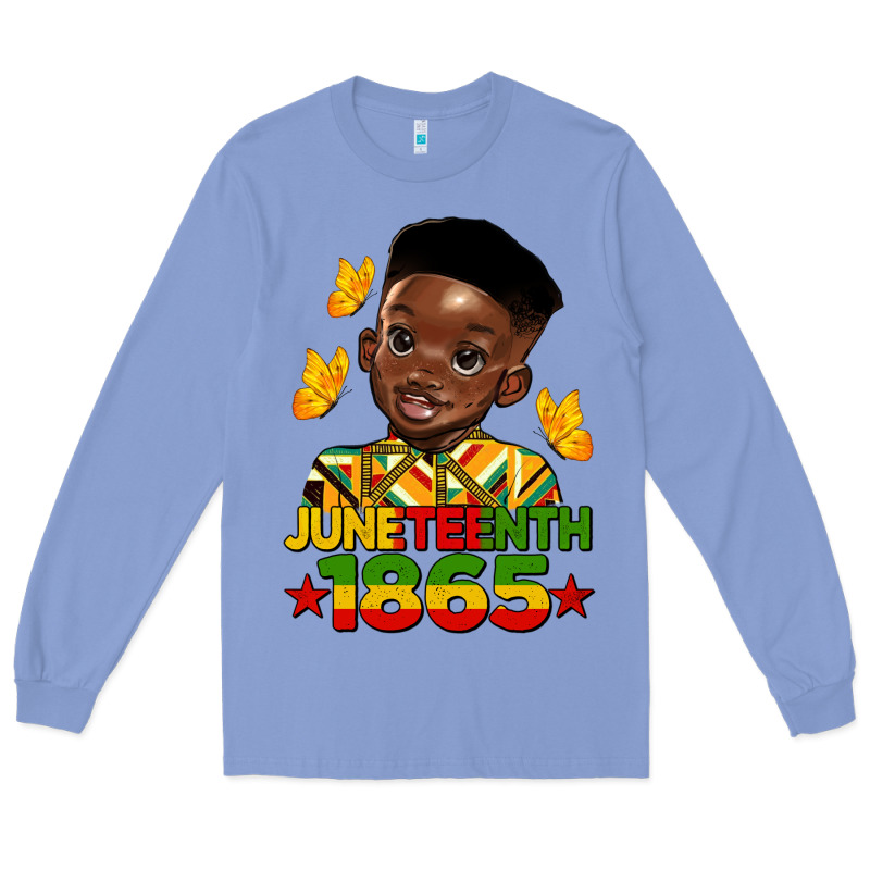 Juneteenth 1865 Black Boy Long Sleeve Tee by HRA Design Shop | Teevron