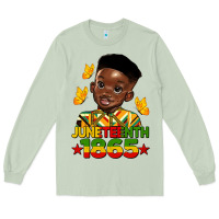 Matcha juneteenth 1865 black boy Long Sleeve Tee - HRA Design Shop
