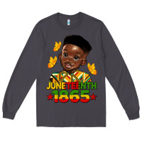 Smoke juneteenth 1865 black boy Long Sleeve Tee - HRA Design Shop