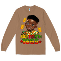 Toasted Coconut juneteenth 1865 black boy Long Sleeve Tee - HRA Design Shop