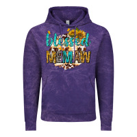 Cloud Purple blessed memaw with sunflowers Vintage Hoodie - texasbilliewilder