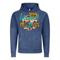 Vintage Denim blessed memaw with sunflowers Vintage Hoodie - texasbilliewilder