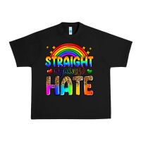 Black straight against hate Urban Heavy Tee - Zillion Design Studio