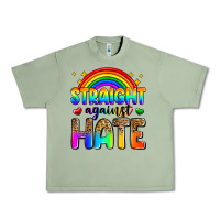 Oil Green straight against hate Urban Heavy Tee - Zillion Design Studio