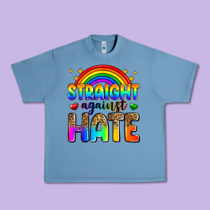Straight Against Hate Urban Heavy Tee Designed By Zillion Design Studio