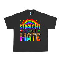 Pigment Black straight against hate Urban Heavy Tee - Zillion Design Studio