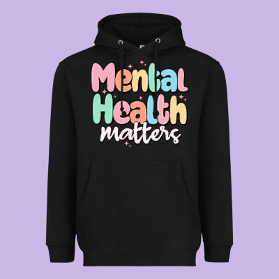 Mental Health Matters Heavyweight Hoodie Designed By Maliassmallbusiness