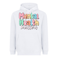 White mental health matters Heavyweight Hoodie - MaliasSmallBusiness