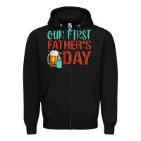 Black our first father's day Zipper Hoodie - Artiststas