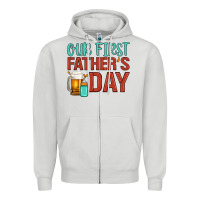 Dove Grey our first father's day Zipper Hoodie - Artiststas