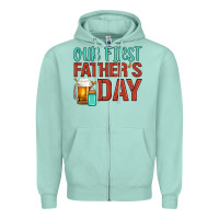 Seafoam our first father's day Zipper Hoodie - Artiststas