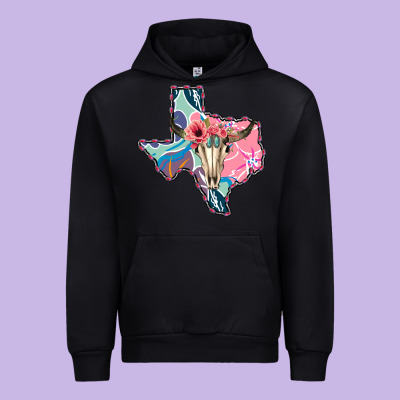 Texas Boho Bull Skull Urban Hoodie Designed By Bettercallsaul