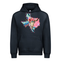 Navy Texas Boho Bull Skull Urban Hoodie - Bettercallsaul