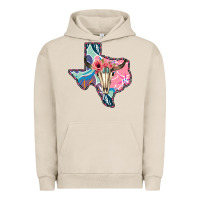 Pigment French Oak Texas Boho Bull Skull Urban Hoodie - Bettercallsaul