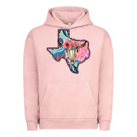 Pigment Salmon Texas Boho Bull Skull Urban Hoodie - Bettercallsaul
