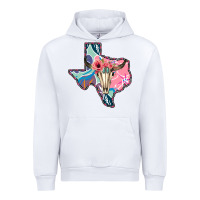 White Texas Boho Bull Skull Urban Hoodie - Bettercallsaul