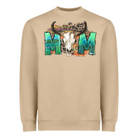 Mushroom mom with bull skull Heavyweight Sweatshirt - Zillion Design Studio