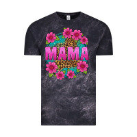 Cloud Black mama leopard background Vintage Tee - texasbilliewilder