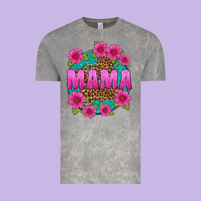 Mama Leopard Background Vintage Tee Designed By Texasbilliewilder