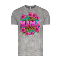 Cloud Rock mama leopard background Vintage Tee - texasbilliewilder