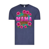 Vintage Denim mama leopard background Vintage Tee - texasbilliewilder