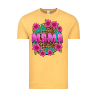 Vintage Mustard mama leopard background Vintage Tee - texasbilliewilder