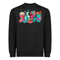 Black mermaid tail coffee cups Heavyweight Sweatshirt - Zillion Design Studio