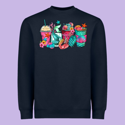 Heavyweight Sweatshirt mermaid tail coffee cups